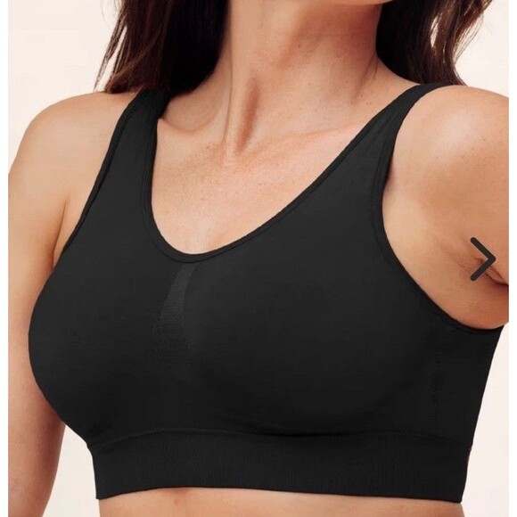 Truekind Shapermint  Everyday Throw On Wireless Bralette Small Black Shapewear - Picture 1 of 3